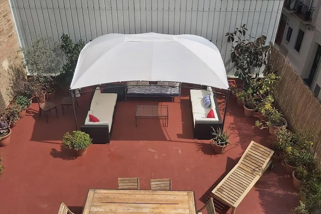 Small Room In Sants With Huge Terrace Barcelona
