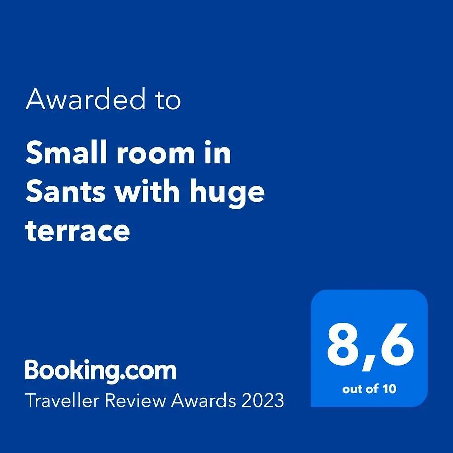 Homestay szállás Small Room In Sants With Huge Terrace Barcelona Spanyolország